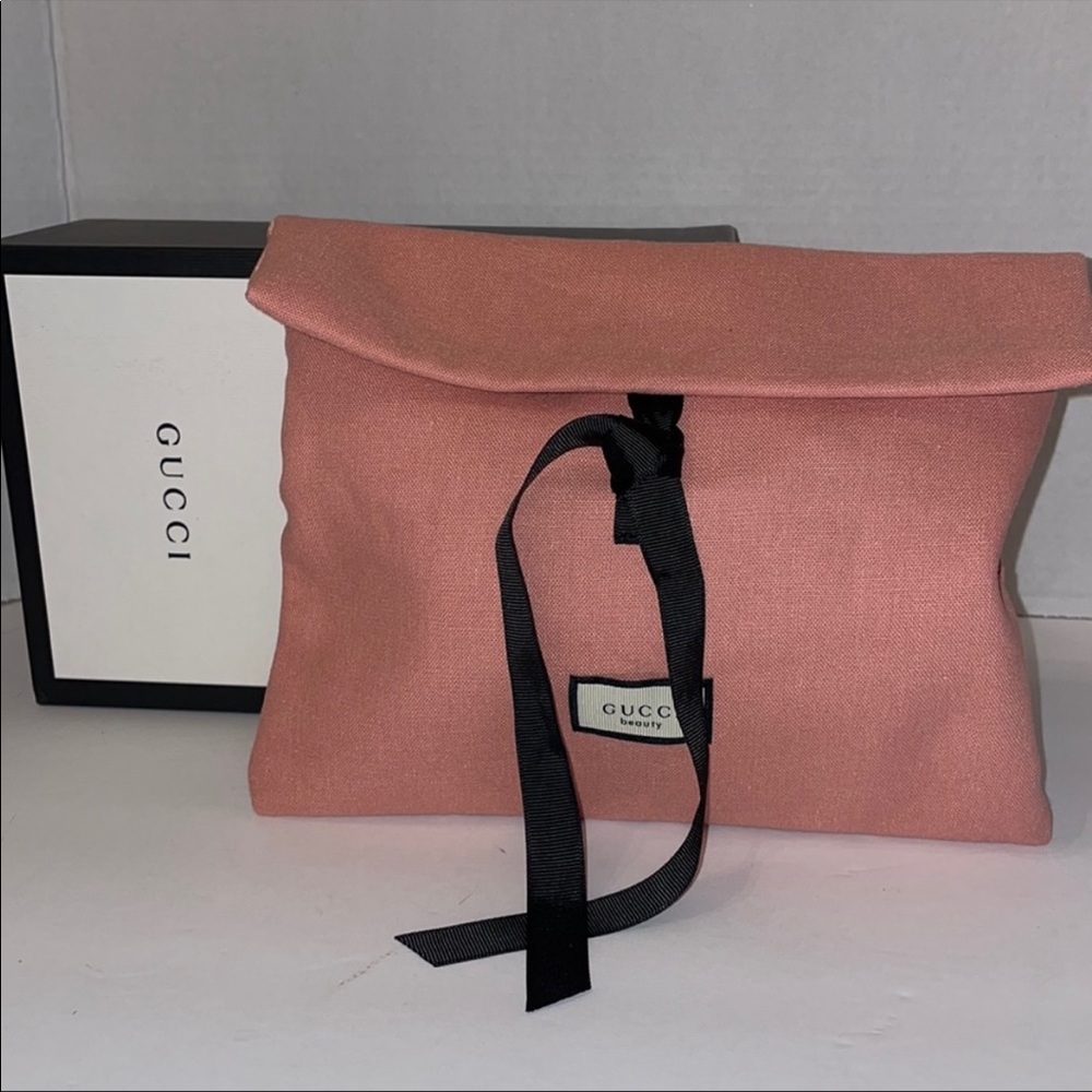 Authentic Gucci Rare Fabric Pouch Bag